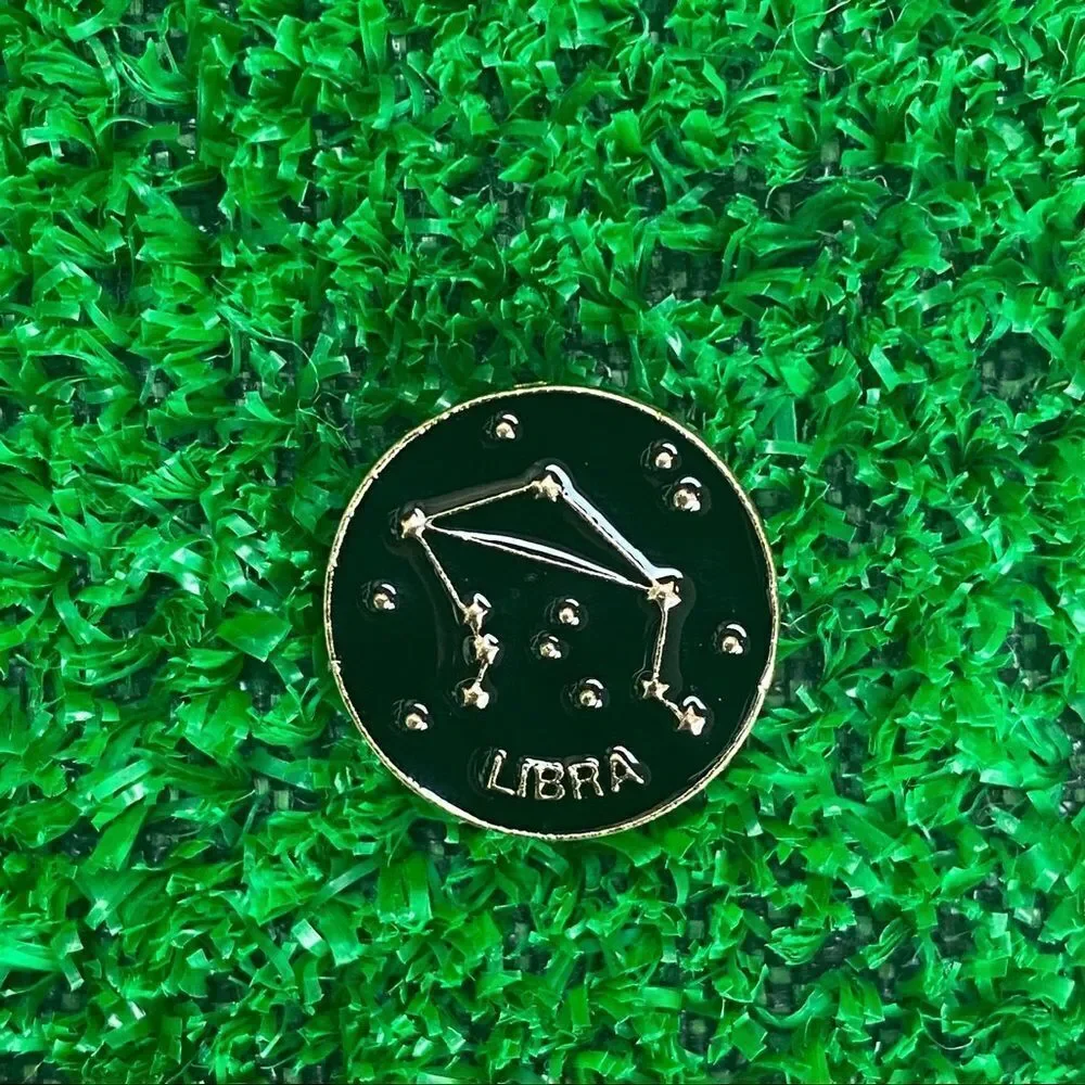 Libra Zodiac Enamel Pin/ Brooch Lapel